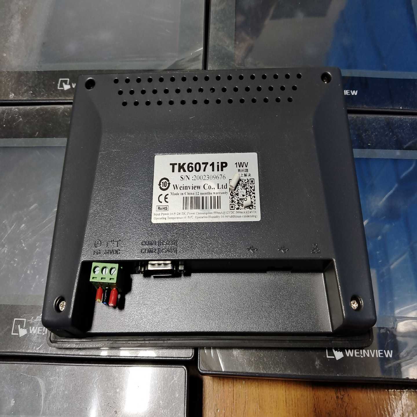 威纶通触摸屏TK6071iP，功能正常，成色为实图（佳毅工控）