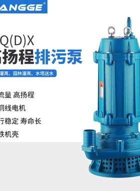 现货灌溉高扬程排污泵工业河道污水泵铁铸机壳工程潜水泵抽水泵