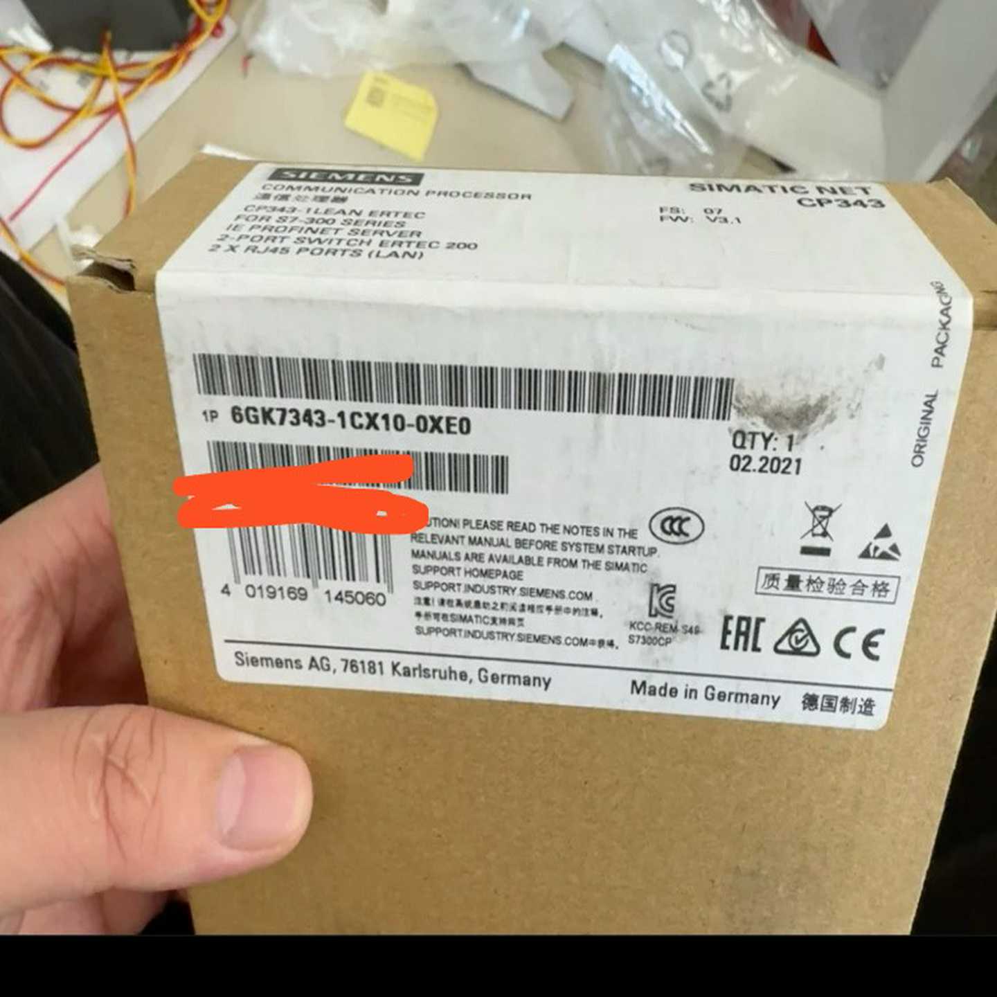 询价~6GK7343-1CX10-0XE0，未开封，