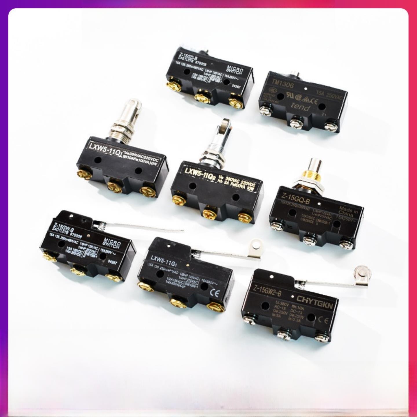 隆兴电梯微动开关检测开关Z-15Gq-B Tm1306 1307 Z-15Gw-B Lxw5*