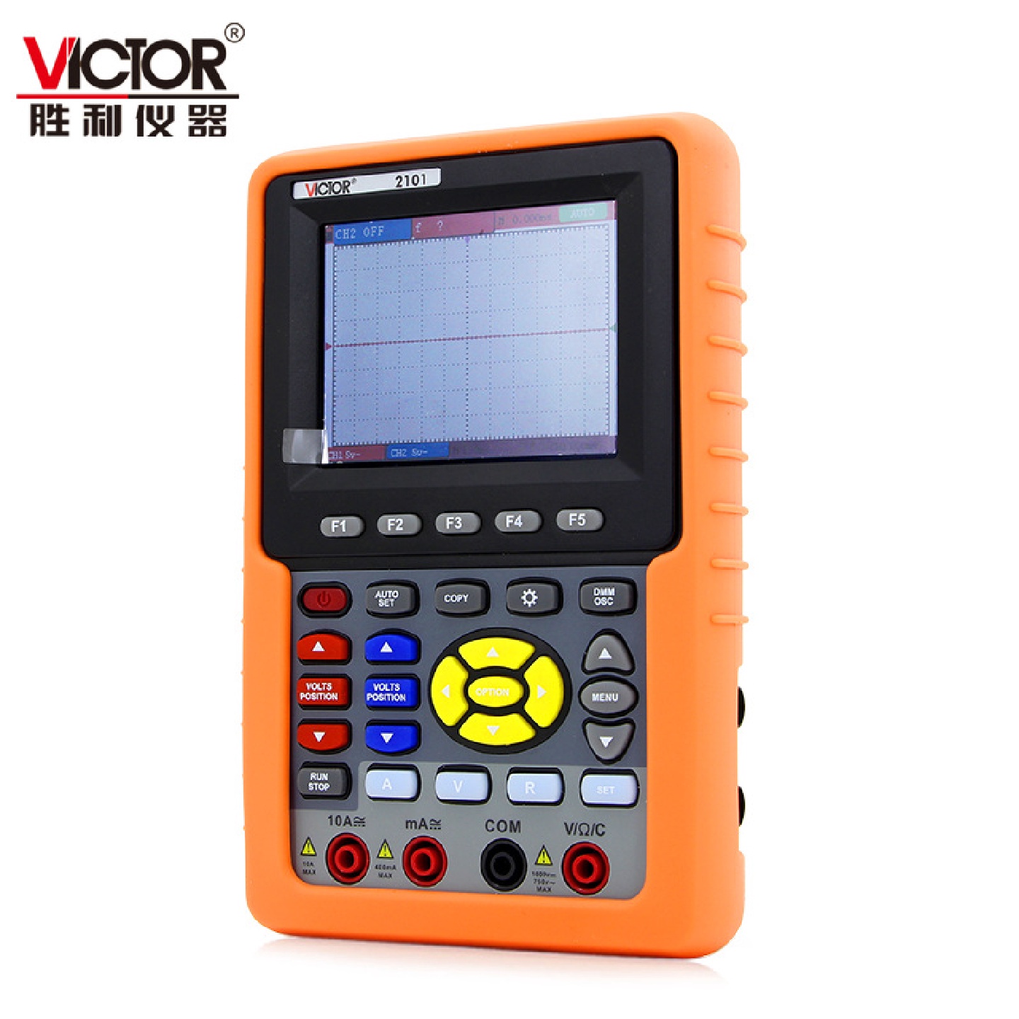 胜利VICTOR210手持式数字示波表VC220/2060/2100彩色示波器