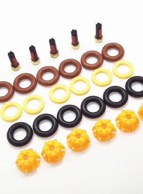 适用马大众福特喷油嘴修理包滤网密封圈6只喷油嘴修理套