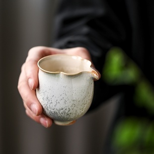 景德镇全手工松针系列套组窑变茶具手工葫芦公道杯主人杯品茶杯