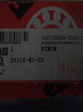 FAG22316-E1-C3德国进口轴承223202232222d32422326223283