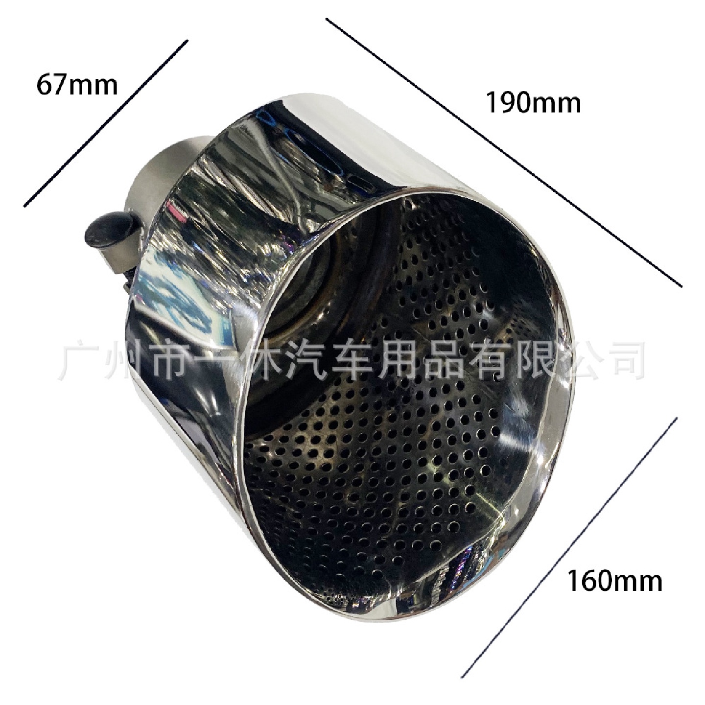 适用于单管奥迪A系列改装汽车排气管RS34567碳纤维尾喉尾咀尾嘴