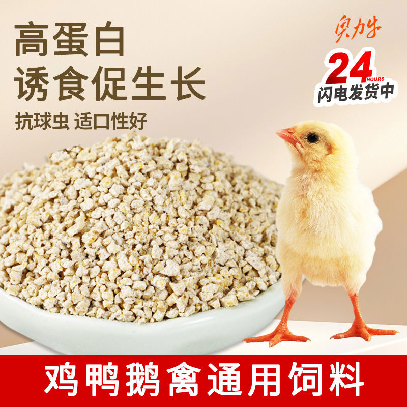 鸡饲料小鸡饲料专用雏鸡小鸡仔开口芦丁鸡中大鸡鹌鹑鸡鸭鹅料
