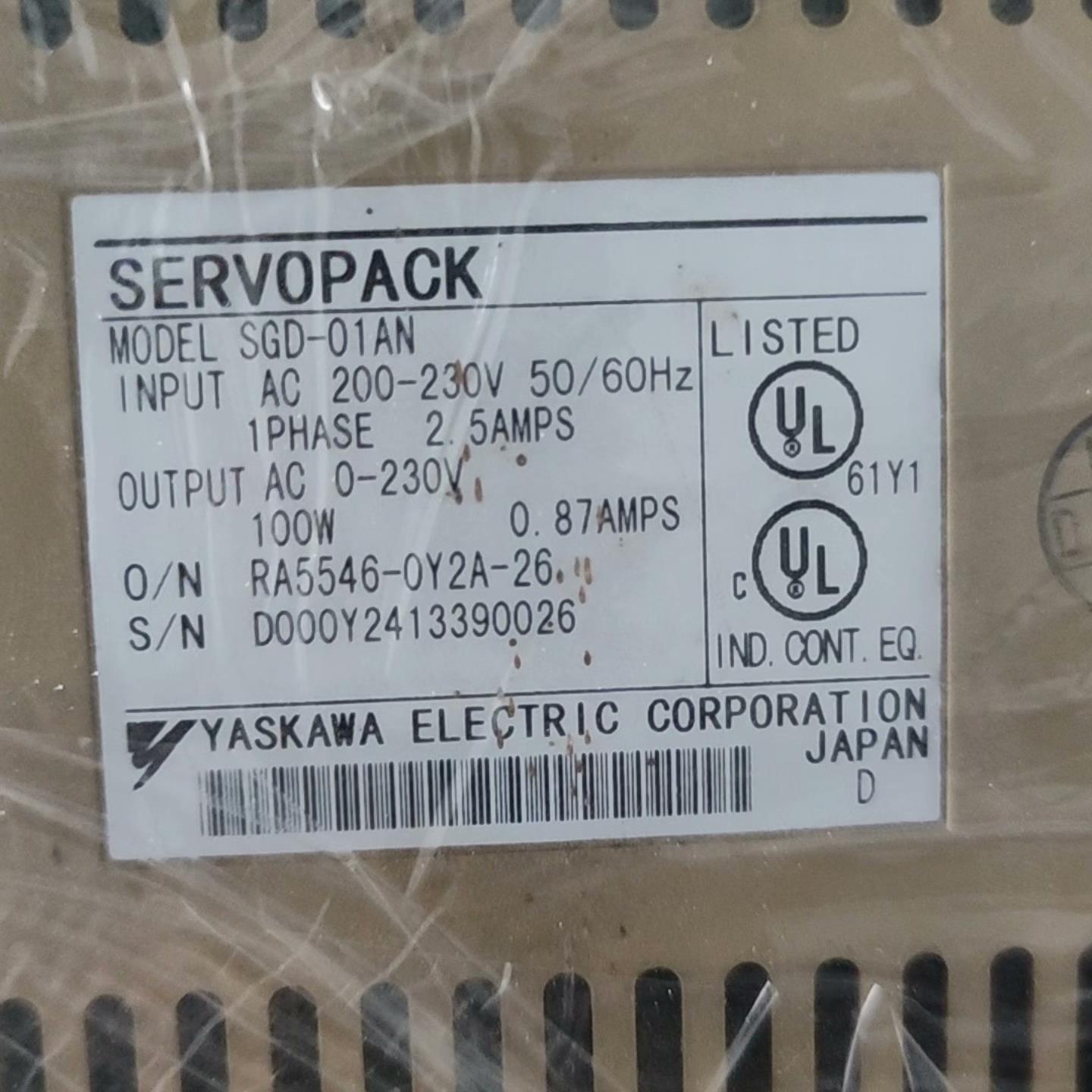 安川SGD-01AN(通通配件）