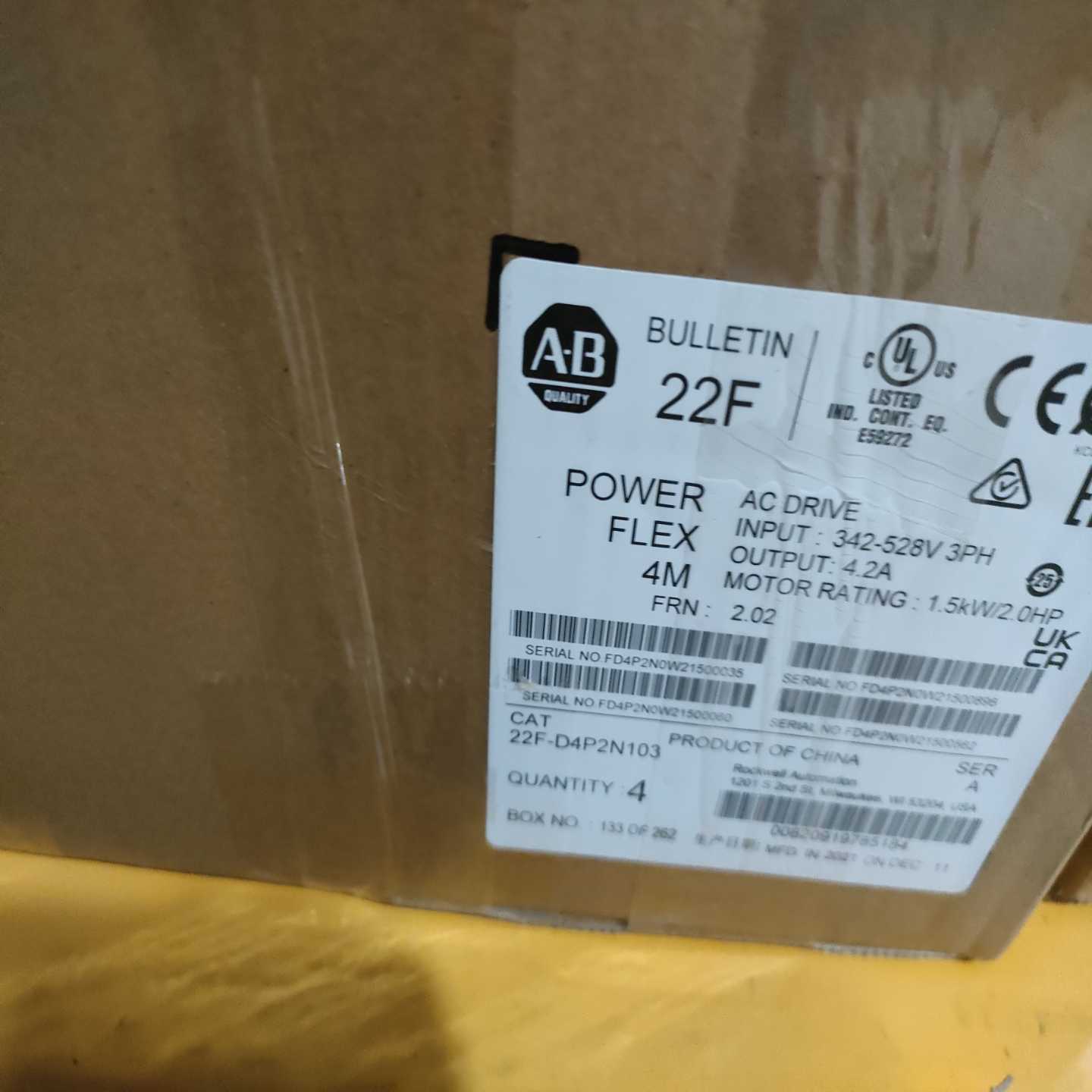 询价AB变频器22F-D4P2N103PowerF