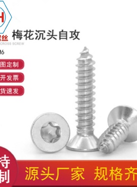 304不锈钢平头自攻内梅花螺丝钉梅花沉头家具汽车自攻M3M3.5