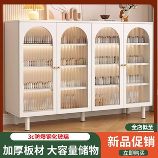 法式 柜 鞋 柜家用门口网红奶油风入户门玄关柜子大容量轻奢玻璃门鞋