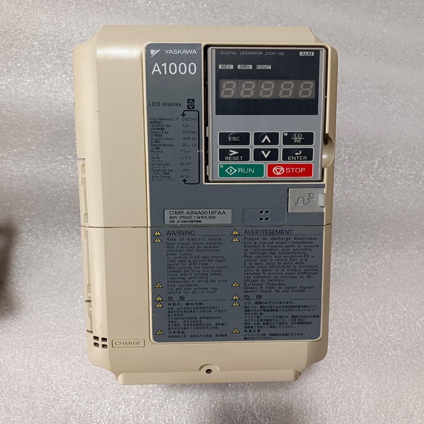 询价拍~安川变频器A1000系列CIMR-AB4A0011FAA,3