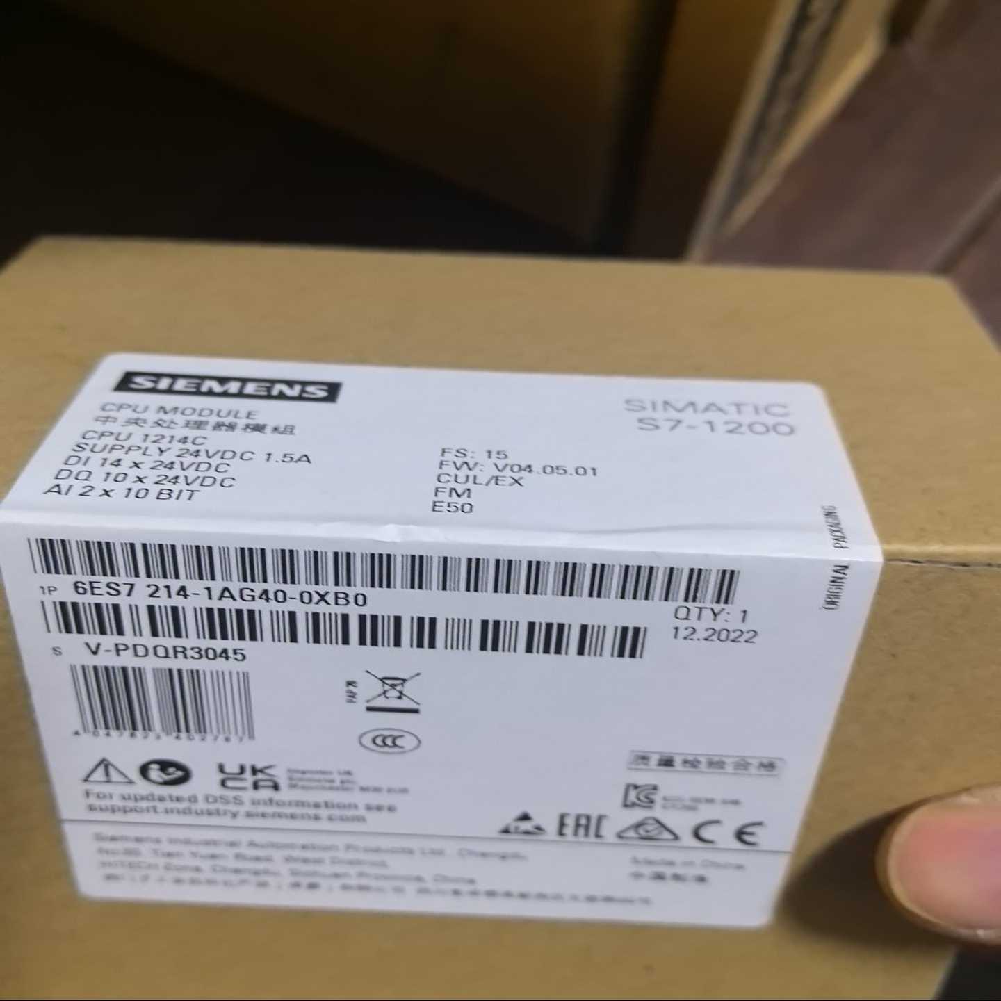 询价-PLC模块6ES7214-1AG40-0XB0