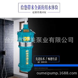 单三相家用大流量潜水泵养殖灌溉抽水喷灌高扬程多级小老鼠1寸2寸