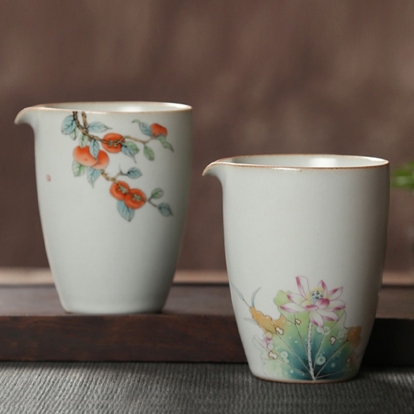 复古汝窑公道杯陶瓷公杯匀杯茶海大号茶杯分茶器茶漏配件功夫