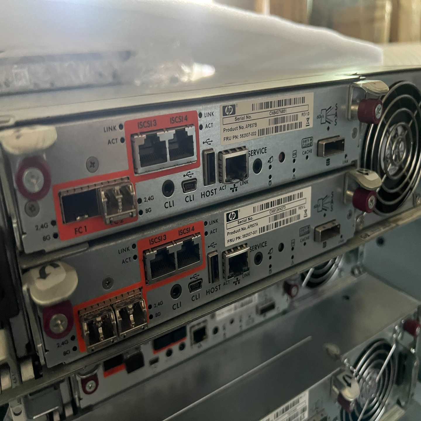 HP P2000控制器 AP837A AP837B 5829~议价
