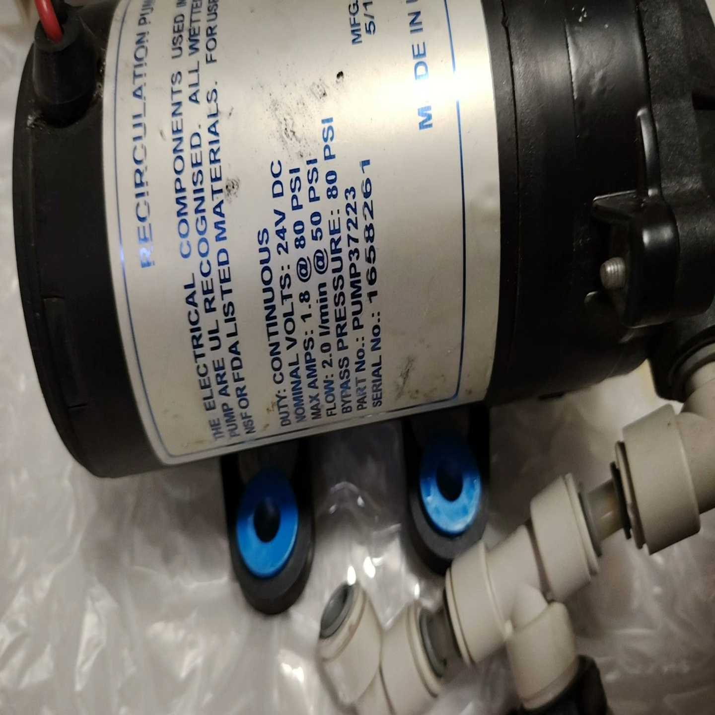 美国隔膜泵增压泵MFG.DATE进口旧货有的带走（佳毅工控）