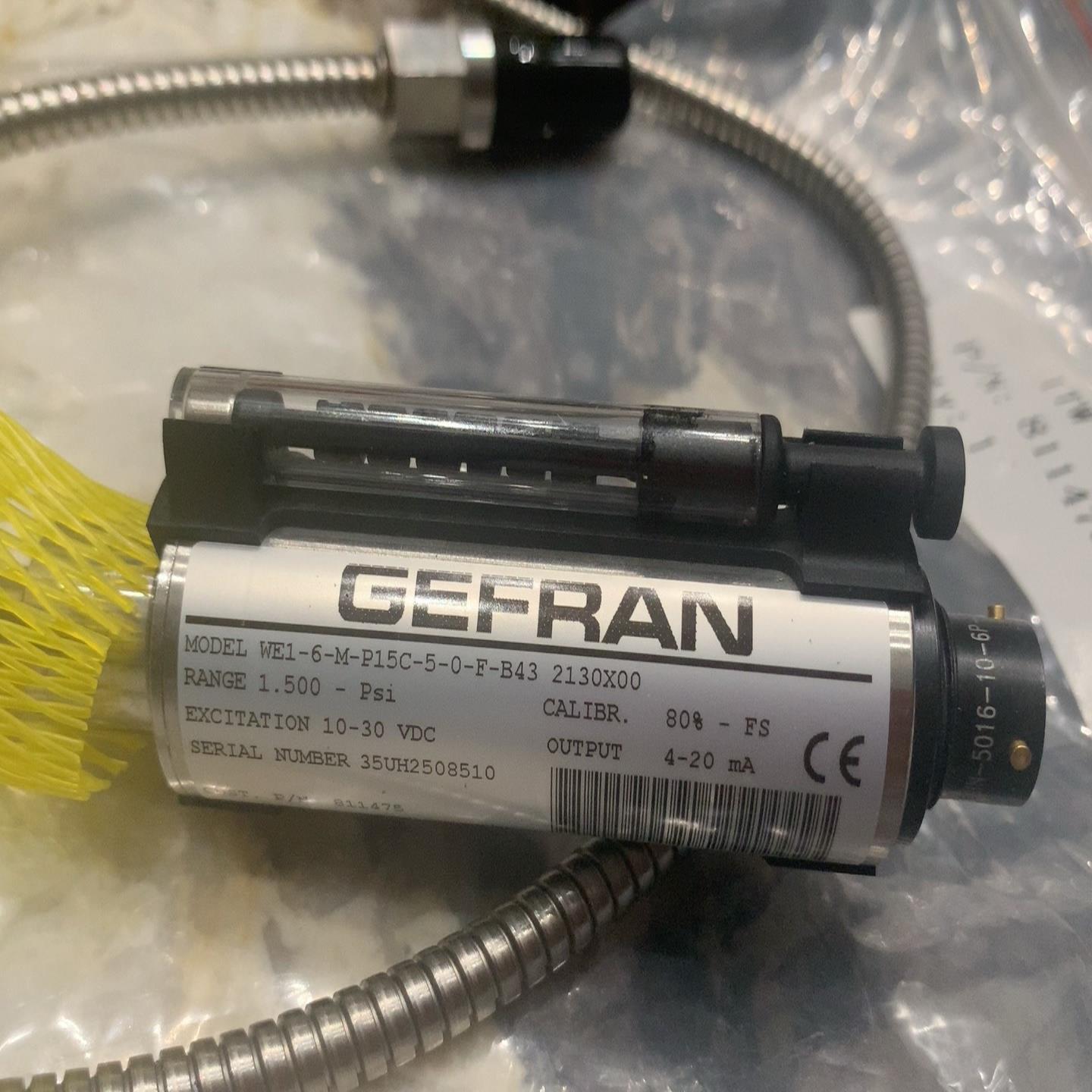 意大利进口杰弗伦GEFRAN压力传感器，WE1-6-M-P1【博航商行】