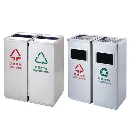 不锈钢垃圾桶烟灰桶酒店大堂立式烟灰缸商用走廊垃圾桶灭烟桶