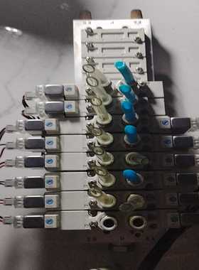 询价~SY5000系列电磁阀，一组10个，带蓝色和透明接头