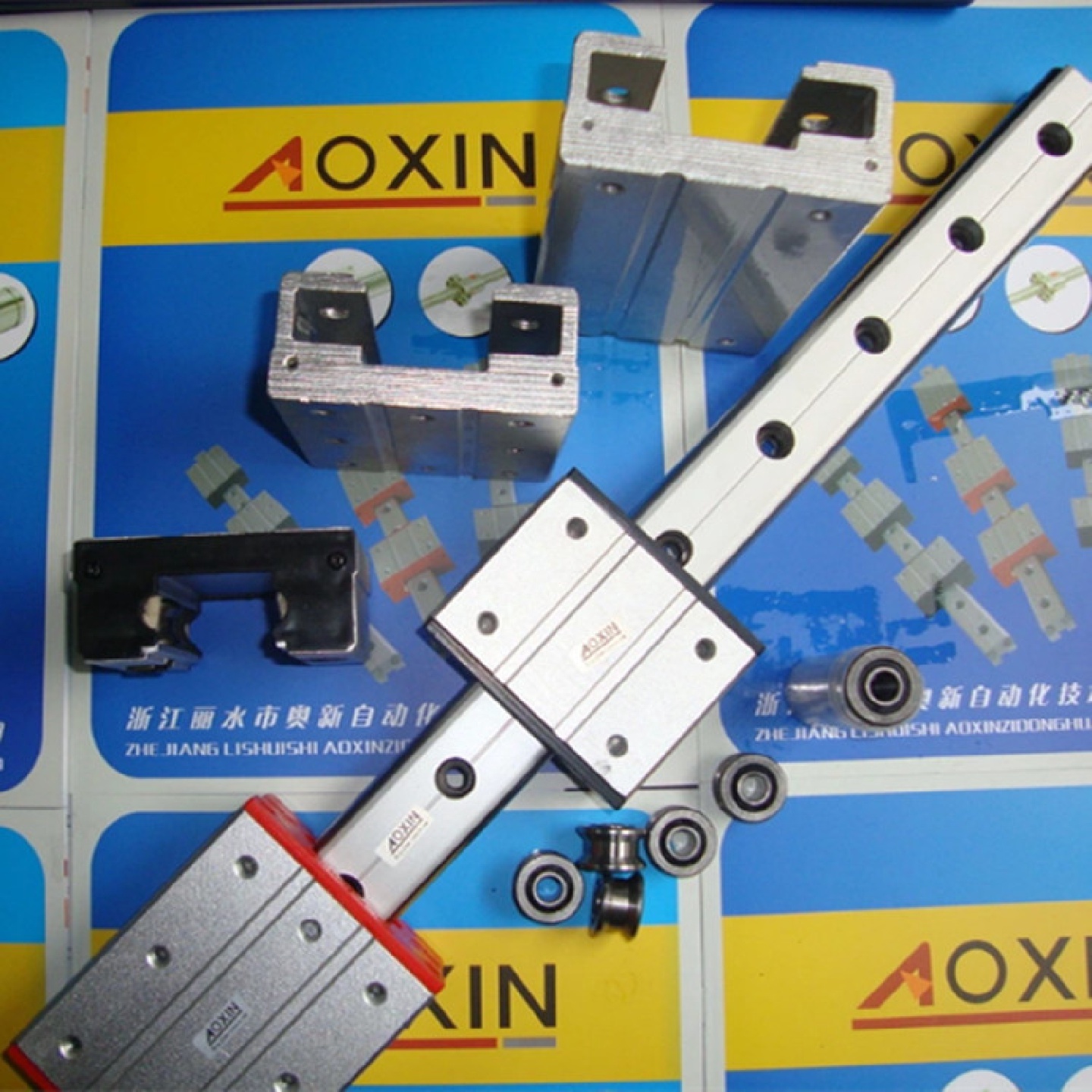 双轴芯导轨直线滚轮导轨滑块机械配件LGD12轴心导轨切割机