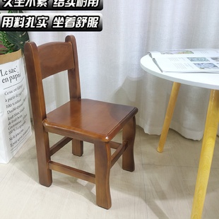 家用茶新品 实木矮凳靠背椅小板凳木椅子儿童小凳子家用木凳子矮款