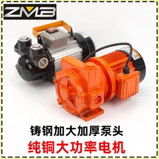 kt电动抽油泵12V24V220V大功率流量600W柴油泵自吸泵加油机