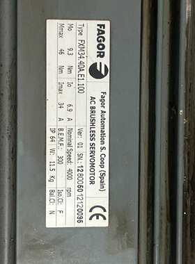 咨询-FAGOR法格伺服电机FXM75.40A.E1.100，4