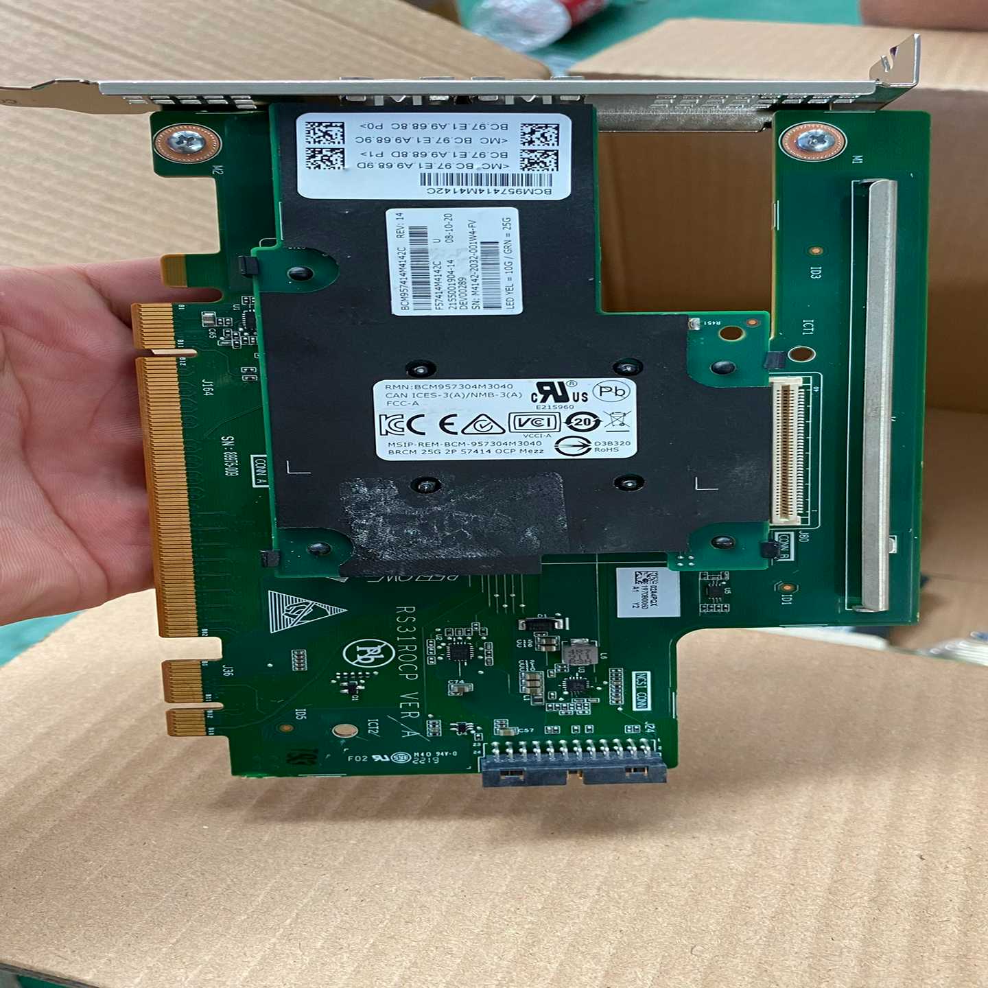 询价~BCM957414M4142C 25g 纤卡,CX4421A