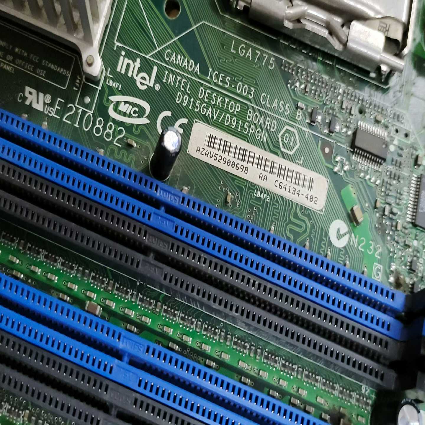 议价英特尔主板D915GAVD915PGN集成网卡DDR