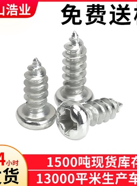 PA2.3*4螺丝自攻螺钉圆头自攻螺丝盘头自攻螺钉十字槽元头自攻钉