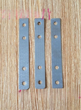 一字角码直条片窗固定铁片家具五金连接片木安装固定铁片00代