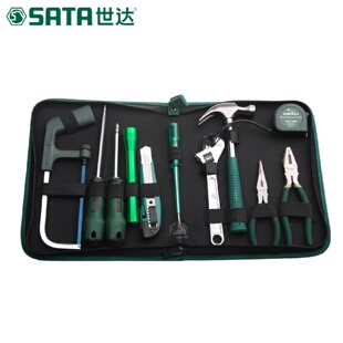 修组合套装 世达五金家庭手动水电工工具箱老虎钳家用维修装 06003