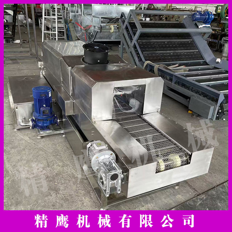 不锈钢高压喷淋网链清洗机烘干一体传送机网链链板气泡清洗传