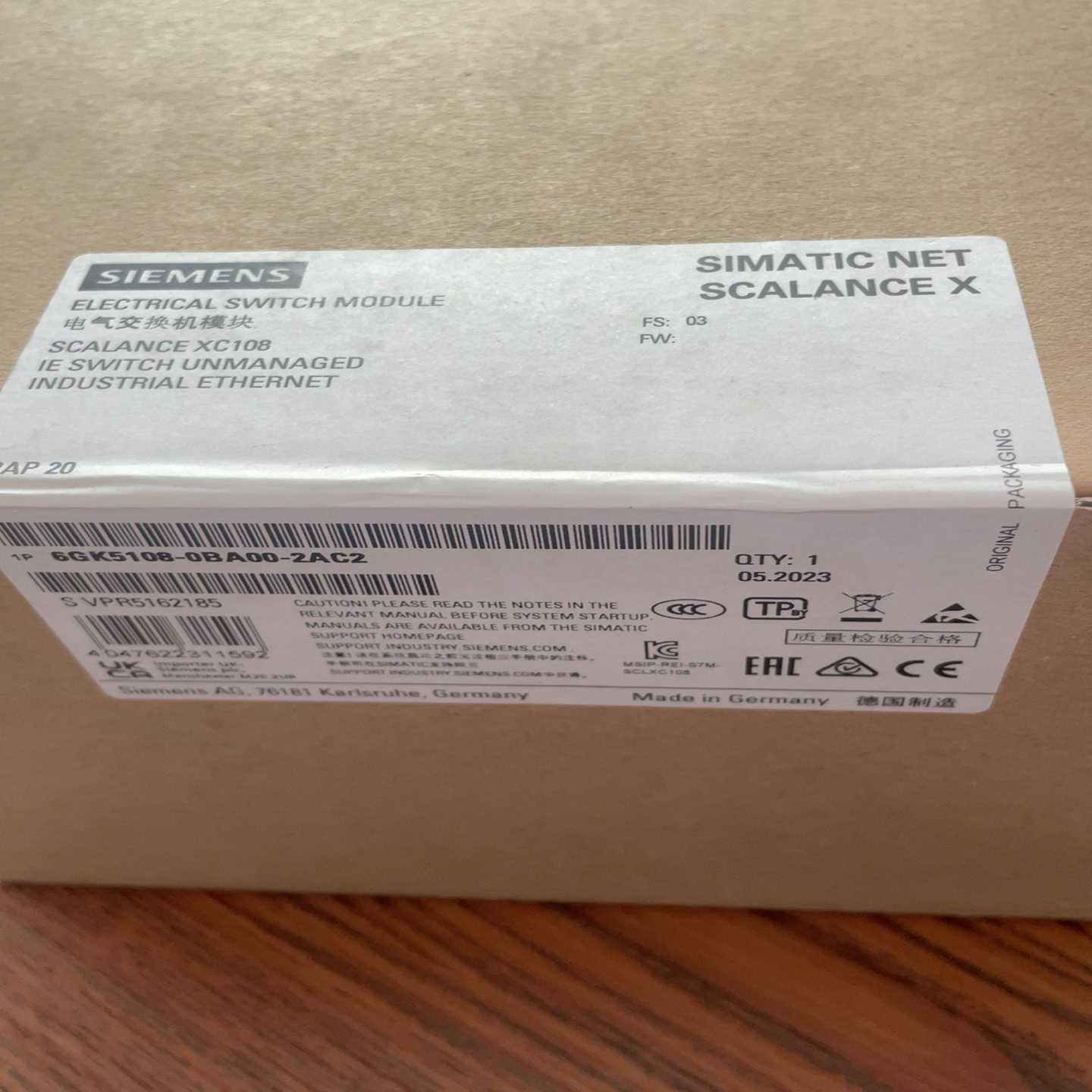 询价6GK5108-0BA00-2AC2！未拆封！要~可接维修