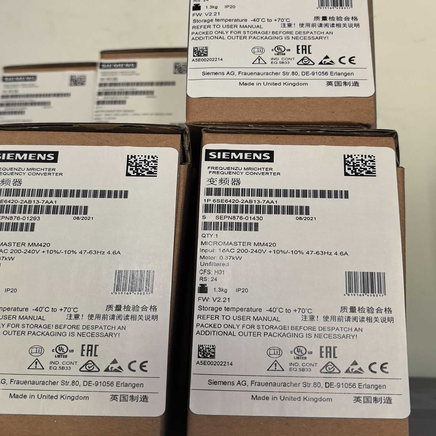 西门子变频器6SE6420-2AB13-7AA1--议价商品