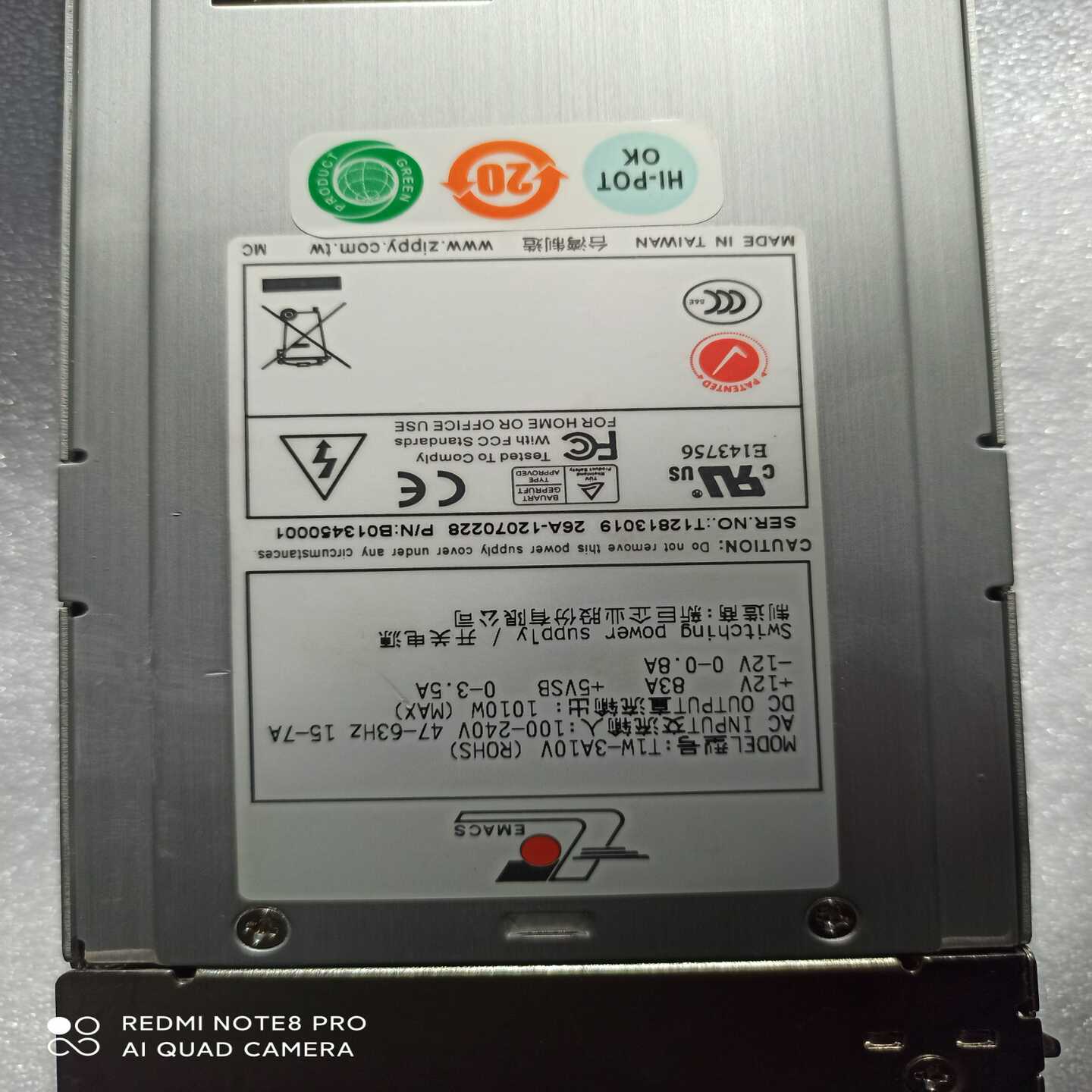 新巨 ZIPPY T1W-3A10V（ROHS） 1010W一议价商品