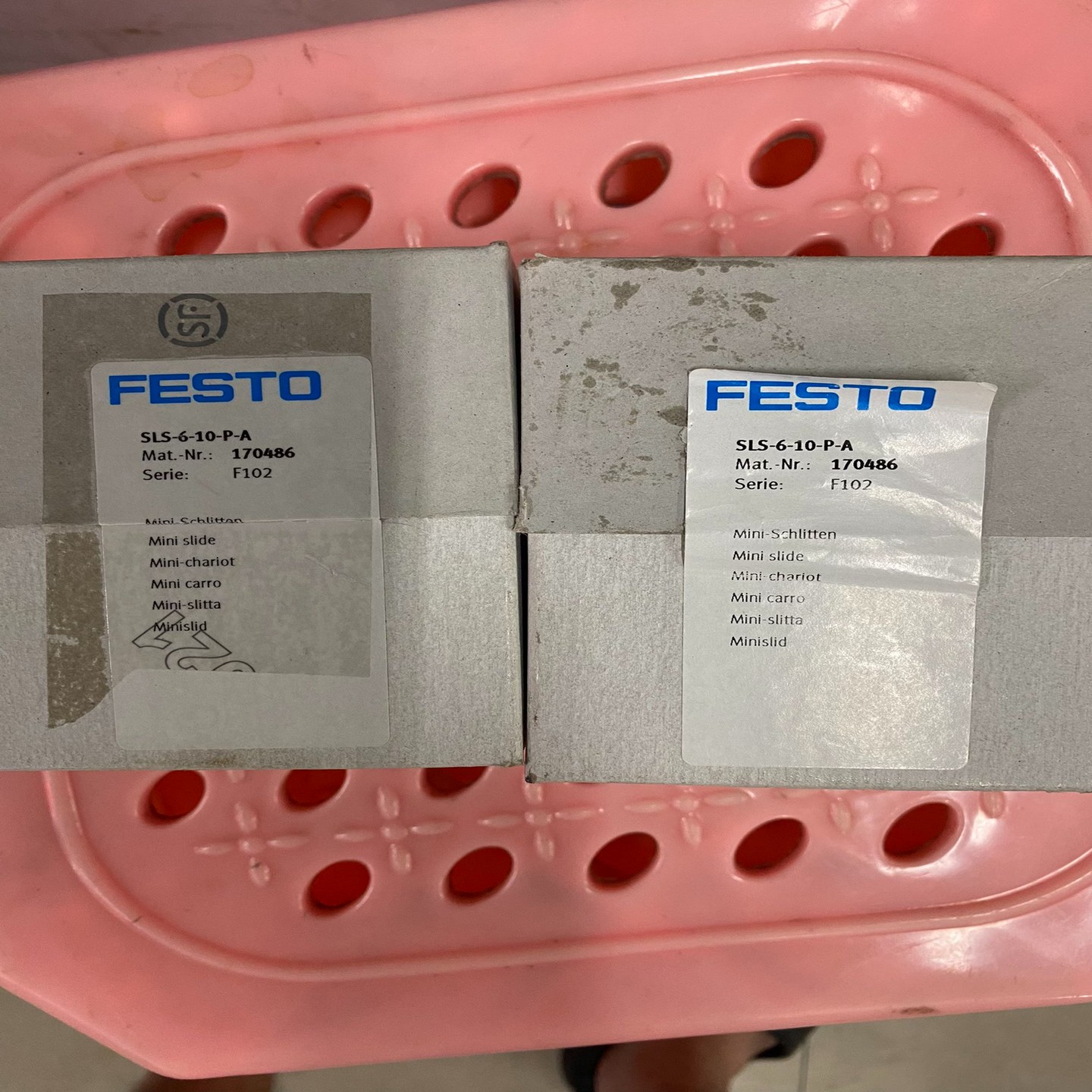 询价~费斯托滑台气缸SLS-6-10-P-A 170486两个