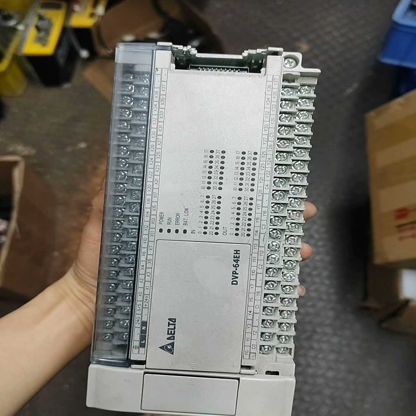 台达PLC#PLCDVP64EH00T3,实图拍摄,功能正询价