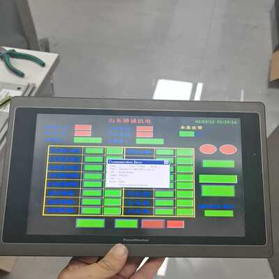 （霸霸电子）屏通人机PT104-1BF-T1S，开机如图所示