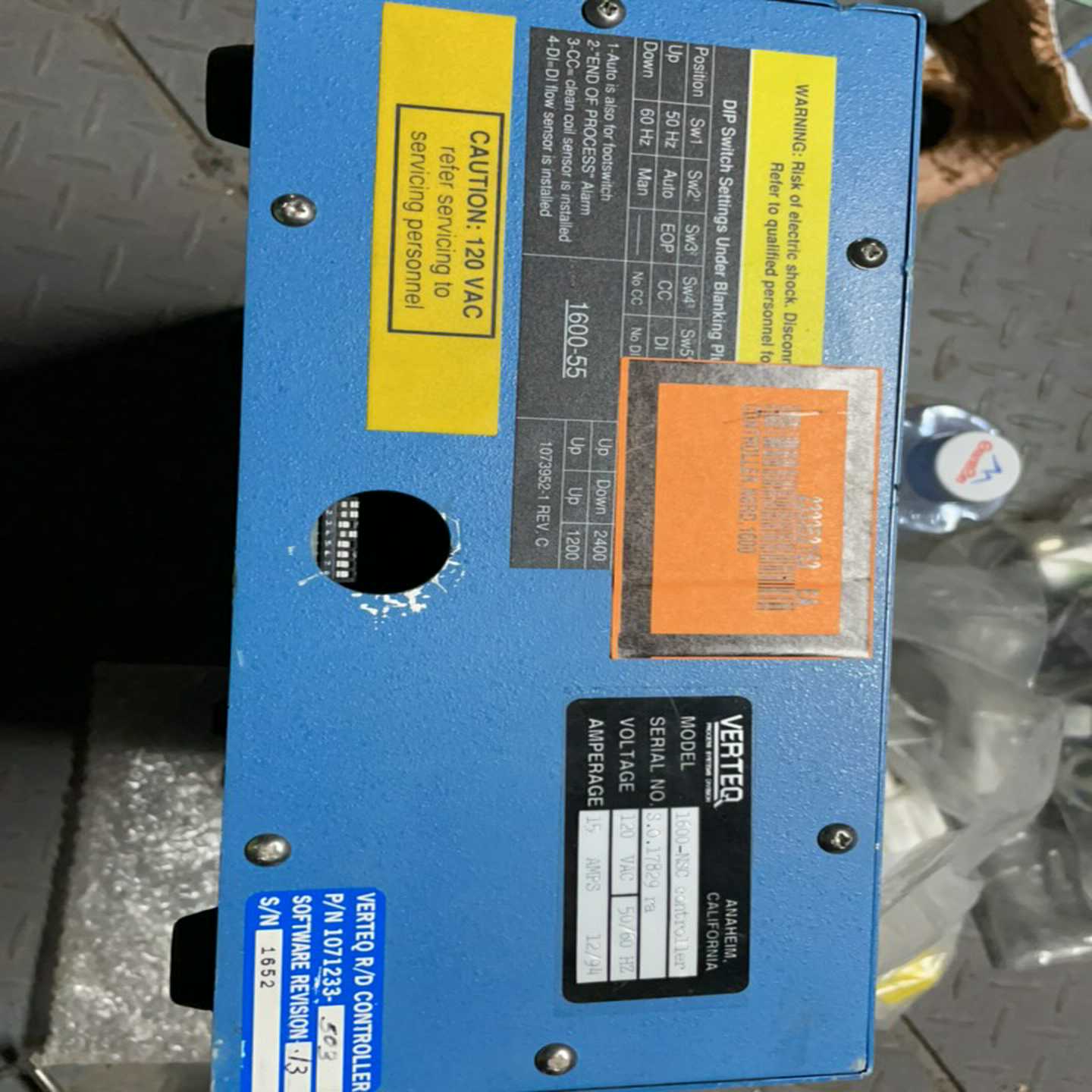 Verteq Modelo: 1600-nsc Contro【鑫鑫商铺】