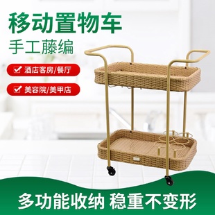 小推车沙发边几现代简约可移动茶几北欧带轮餐车阳台置物架小桌子
