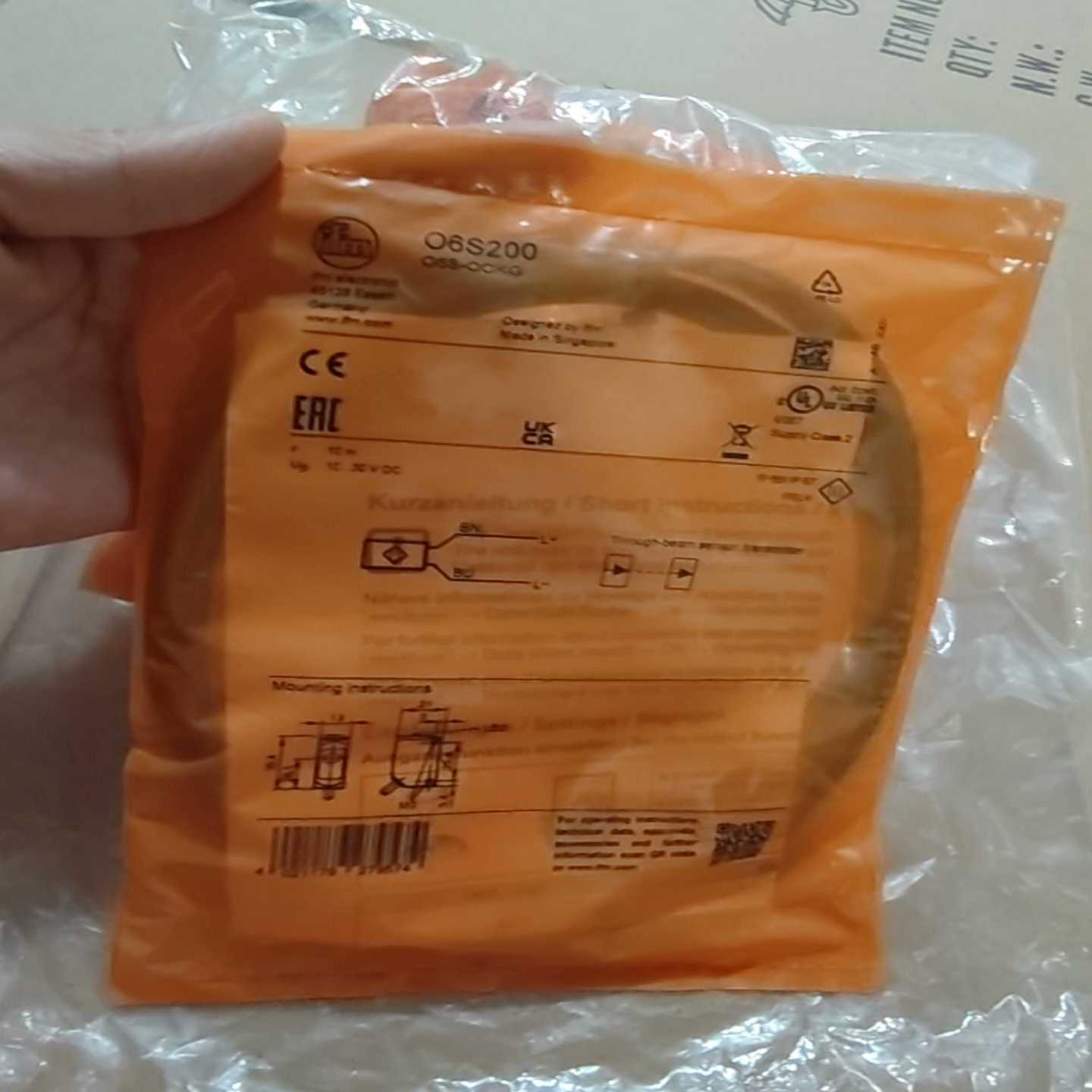 德国IFM易福门O6S200对射光电开关传感器发射0询价