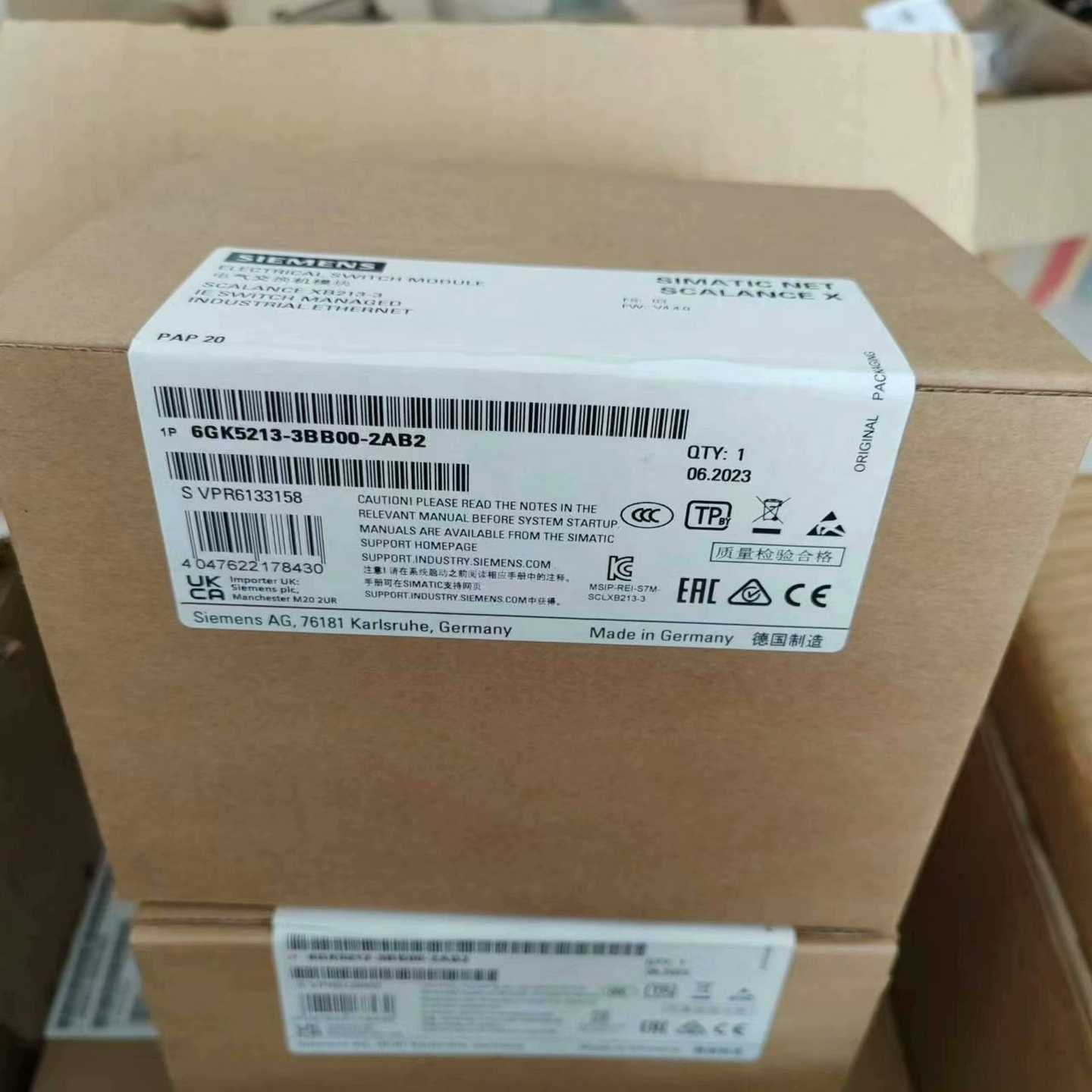 6GK5213-3BB00-2AB2未开封，（电子设备）