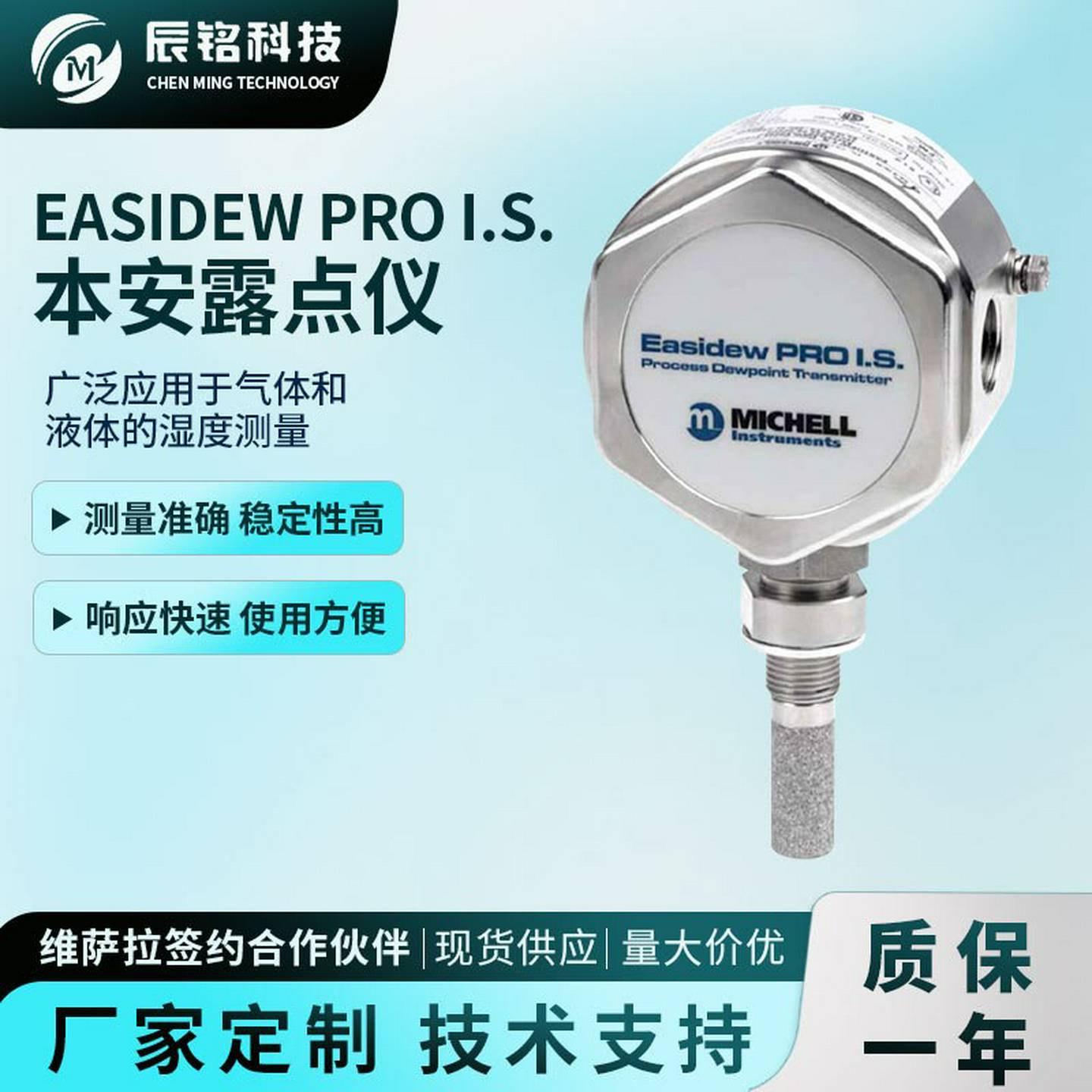 议价-EASIDEWPROI.S.本安防爆t露点传感器氢气天然气管道微水