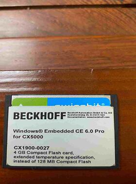 到货倍福CX1900-0027  CF卡，4G内存卡拍前询价