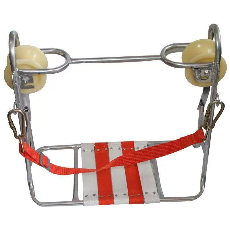 厂家供应双轮尼龙滑椅高空通讯吊椅通信滑板车电力施工电缆滑车