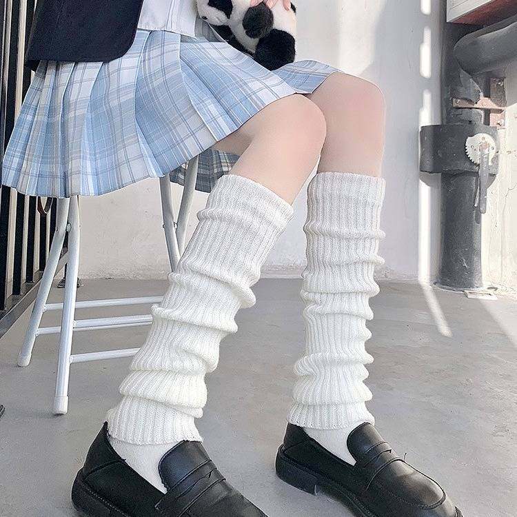 Lolita针织堆堆袜套日系加长jk小腿袜修饰腿型袜子腿套显瘦遮腿型,女士内衣/男士内衣/家居服,长筒袜,淘宝优惠券,粉丝福利购,淘宝优惠卷