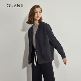 宽松女款 女士防风开衫 发热排湿七级休闲时尚 太空版 外套 秋冬新款