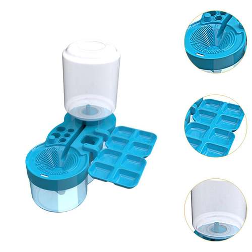 跨境爆款画笔清洗器毛笔颜料清洗盒美术绘画调色板水彩国画洗笔杯