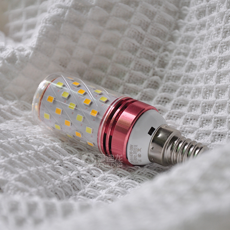 灯泡简约 E14镙口LED节能办公照明灯泡家用E27镙口LED三色光源